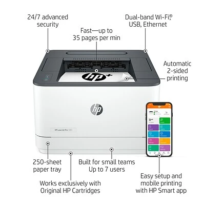 HP LaserJet Pro 3001dwe Wireless Black & White Printer with HP+ Smart Office Features, bonus 3 months Instant Ink (3G650E#BGJ) Printers HP LaserJet Pro 3001dwe Wireless Black & White Printer With HP+ Smart Office Features, Bonus 3 Months Instant Ink (3G650E#BGJ) -Avery shop 18318DB9 6AC9 46DC 8C6406E1E06F6BB2 s7