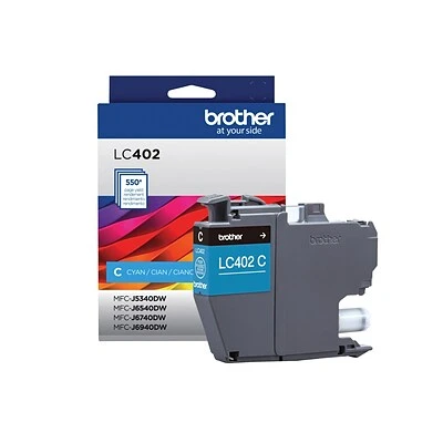 Brother LC402 Cyan Standard Yield Ink Cartridge (LC402CS) 4 Brother LC402 Cyan Standard Yield Ink Cartridge (LC402CS) - Image 2