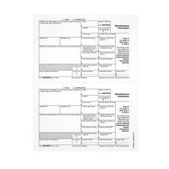 1099 Miscellaneous Forms For Laser Printers TOPS 2022 1099-MISC Tax Forms, White, Copy C/2 Payer Or State Laser/Inkjet Sheets, 100/Pack (LMISCPAY2)