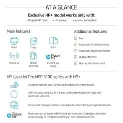 Printers HP LaserJet Pro MFP 3101fdwe Wireless Black & White Printer With HP+ Smart Office Features, Fax, Bonus 3 Months Instant Ink -Avery shop 9569A9C4 C97F 4616 930CC682D284B10D s7