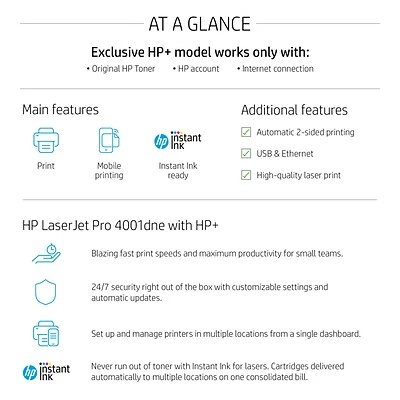 HP LaserJet Pro 4001dne Black & White Printer with Bonus 3 Months Instant Ink (2Z600E#BGJ) Printers HP LaserJet Pro 4001dne Black & White Printer With Bonus 3 Months Instant Ink (2Z600E#BGJ) -Avery shop CE4529AE B2A7 45D7 9A96DE5EA57EA9F7 s7