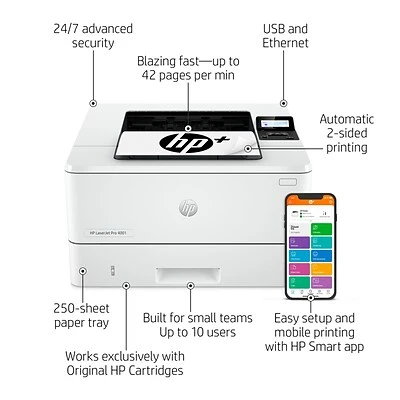 HP LaserJet Pro 4001dne Black & White Printer with Bonus 3 Months Instant Ink (2Z600E#BGJ) Printers HP LaserJet Pro 4001dne Black & White Printer With Bonus 3 Months Instant Ink (2Z600E#BGJ) -Avery shop E6F29412 5E0C 4CB2 81DEDDA56B9A4586 s7