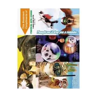 Humorous 3-Up Laser Postcards with Bookmark, Cats/Dogs Drop You a Reminder, 100/Pk Medical Arts Press Veterinary Laser Postcards Humorous 3-Up Laser Postcards With Bookmark, Cats/Dogs Drop You A Reminder, 100/Pk -Avery shop m002247785 s7
