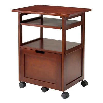 Printer Stands And Carts Winsome Piper 3-Shelf Wood Mobile Printer Stand, Brown (94427) 10 Printer Stands And Carts Winsome Piper 3-Shelf Wood Mobile Printer Stand, Brown (94427) - Image 9