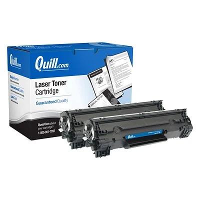 Quill Brand® Remanufactured Black Standard Yield Toner Cartridge Replacement For HP 78A (CE278A), 2/Pack (Lifetime Warranty) 3 Quill Brand® Remanufactured Black Standard Yield Toner Cartridge Replacement For HP 78A (CE278A), 2/Pack (Lifetime Warranty)