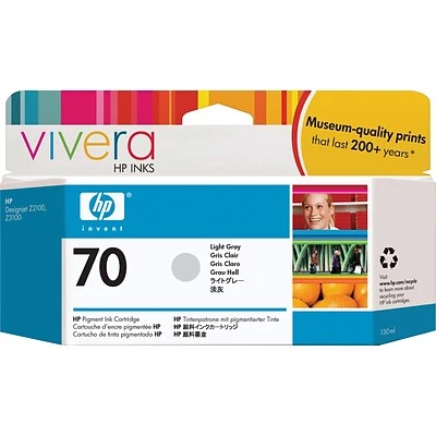 HP 70 Light Gray Standard Yield Ink Cartridge (C9451A) HP 70 Light Gray Standard Yield Ink Cartridge (C9451A) -Avery shop s0199078 s7