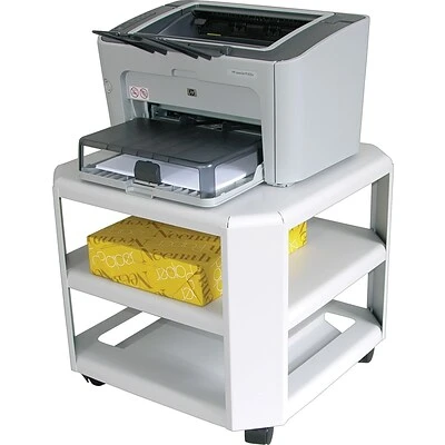 Martin Yale Master Mead-Hatcher 2-Shelf Metal Mobile Printer Stand with Dual Wheel, White (MAT24060) Mead-Hatcher Mobile Printer Stands Martin Yale Master Mead-Hatcher 2-Shelf Metal Mobile Printer Stand With Dual Wheel, White (MAT24060) -Avery shop s0290104 s7