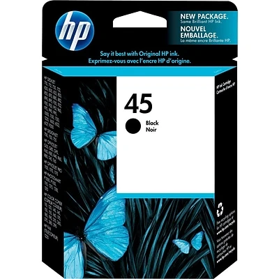 HP 45 Black Standard Yield Ink Cartridge (51645A) HP 45 Black Standard Yield Ink Cartridge (51645A) -Avery shop s0340357 s7