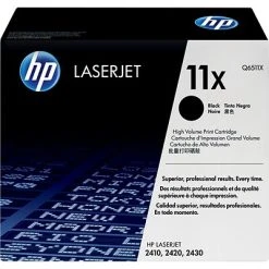 HP 11X Black High Yield Toner Cartridge