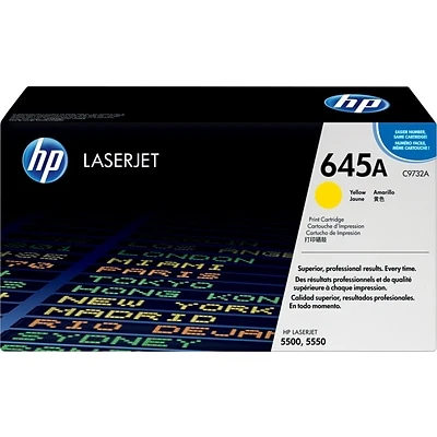 HP 645A Yellow Standard Yield Toner Cartridge (C9732A) Canon HP 645A Yellow Standard Yield Toner Cartridge (C9732A) -Avery shop s0395223 s7