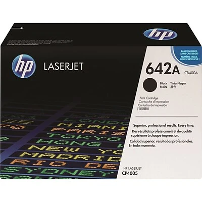 HP 642A Black Standard Yield Toner Cartridge (CB400A) HP 642A Black Standard Yield Toner Cartridge (CB400A) -Avery shop s0429799 s7