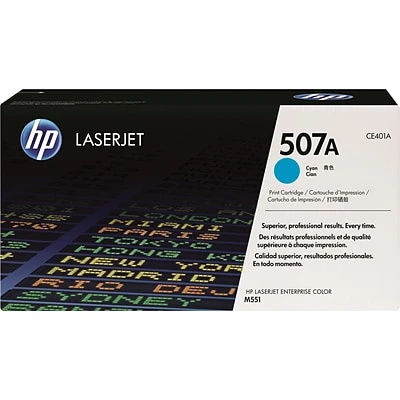 HP 507A Cyan Standard Yield Toner Cartridge (CE401A) HP 507A Cyan Standard Yield Toner Cartridge (CE401A) -Avery shop s0447107 s7