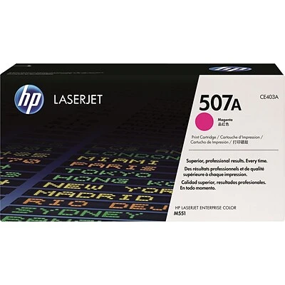 HP 507A Magenta Standard Yield Toner Cartridge (CE403A) 3 HP 507A Magenta Standard Yield Toner Cartridge (CE403A)