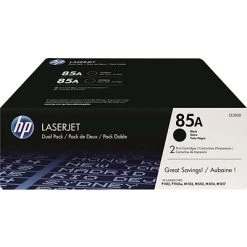 HP 85A Black Standard Yield Toner Cartridge, 2/Pack (CE285D)