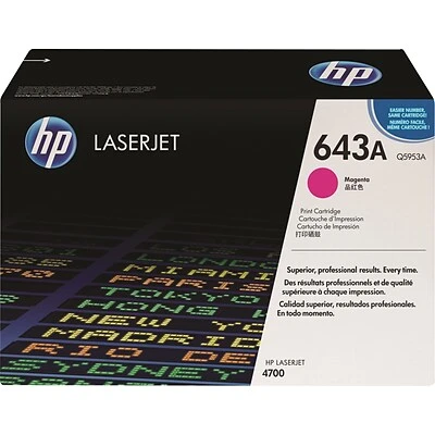 HP 643A Magenta Standard Yield Toner Cartridge (Q5953A) HP 643A Magenta Standard Yield Toner Cartridge (Q5953A) -Avery shop s0457305 s7