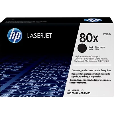 HP 80X Black High Yield Toner Cartridge (CF280X) HP 80X Black High Yield Toner Cartridge (CF280X) -Avery shop s0486764 s7
