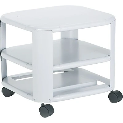 Martin Yale Master Mead-Hatcher 2-Shelf Metal Mobile Printer Stand with Dual Wheel, White (MAT24060) Mead-Hatcher Mobile Printer Stands Martin Yale Master Mead-Hatcher 2-Shelf Metal Mobile Printer Stand With Dual Wheel, White (MAT24060) -Avery shop s0510052 s7
