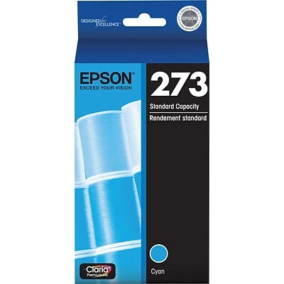 Epson T273 Cyan Standard Yield Ink Cartridge (T273220-S) Epson T273 Cyan Standard Yield Ink Cartridge (T273220-S) -Avery shop s0546997 s7