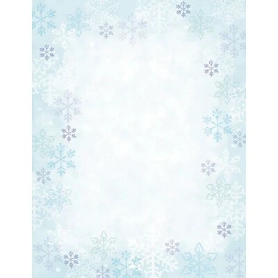 Great Papers® Holiday Stationery Blue Flakes, 80/Count Great Papers® Holiday Stationery Blue Flakes, 80/Count -Avery shop s0787027 s7