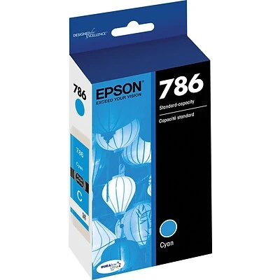 Epson T786 Cyan Standard Yield Ink Cartridge 3 Epson T786 Cyan Standard Yield Ink Cartridge