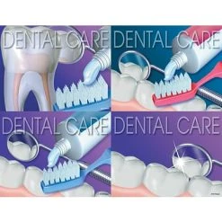 Medical Arts Press Dental Assorted Laser Postcards Dental Assorted Postcards; For Laser Printer; Dental Care, 100/Pk