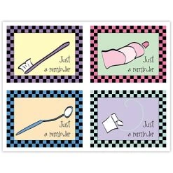 Medical Arts Press Dental Assorted Laser Postcards Dental Assorted Postcards; For Laser Printer; Just A Reminder, 100/Pk