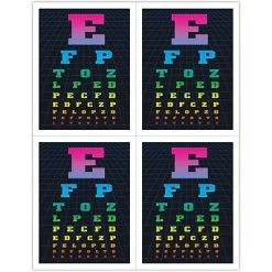 Medical Arts Press Eye Care Laser Postcards Graphic Image Postcards; For Laser Printer; Eye Chart, 100/Pk