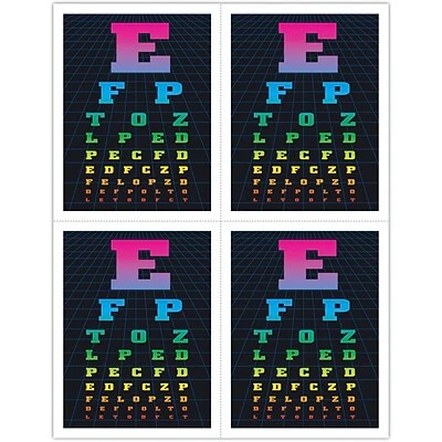 Graphic Image Postcards; for Laser Printer; Eye Chart, 100/Pk Medical Arts Press Eye Care Laser Postcards Graphic Image Postcards; For Laser Printer; Eye Chart, 100/Pk -Avery shop s0842430 s7