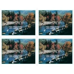 Medical Arts Press Eye Care Laser Postcards Scenic Postcards; For Laser Printer; Mountain Stream, "Clear Vision Begins With Healthy Eyes", 100/Pk