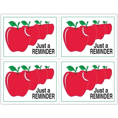 Graphic Image Postcards; for Laser Printer; Apples, "Just a Reminder", 100/Pk Medical Arts Press Medical Laser Postcards Graphic Image Postcards; For Laser Printer; Apples, "Just A Reminder", 100/Pk -Avery shop s0843204 s7