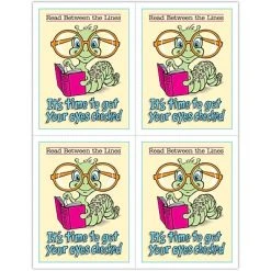 Medical Arts Press Eye Care Laser Postcards Humorous Postcards; For Laser Printer; Bookworm, 100/Pk