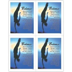 Medical Arts Press Chiropractic Laser Postcards Preventive Postcards; For Laser Printer; Balance/Verse, 100/Pk