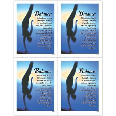 Preventive Postcards; for Laser Printer; Balance/Verse, 100/Pk Medical Arts Press Chiropractic Laser Postcards Preventive Postcards; For Laser Printer; Balance/Verse, 100/Pk -Avery shop s0845577 s7