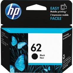 HP 62 Black Standard Yield Ink Cartridge (C2P04AN#140)