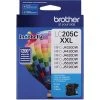 Brother LC205 Cyan Extra High Yield Ink Cartridge -Avery shop s0886752 s7