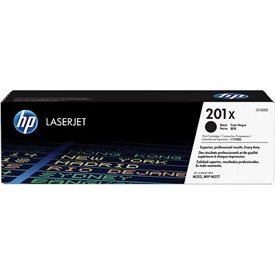 HP 201X Black High Yield Toner Cartridge (CF400X) 3 HP 201X Black High Yield Toner Cartridge (CF400X)