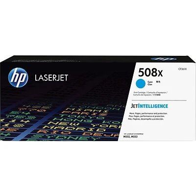 HP 508X Cyan High Yield Toner Cartridge (CF361X) HP 508X Cyan High Yield Toner Cartridge (CF361X) -Avery shop s0964668 s7