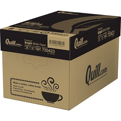 Quill Brand® 24lb. Laser Paper Quill Brand® 8.5" X 11" Laser & Inkjet Print Paper, 24 Lbs., 98 Brightness, 500 Sheets/Ream, 10 Reams/Carton (720423CT) 5 Quill Brand® 24lb. Laser Paper Quill Brand® 8.5" X 11" Laser & Inkjet Print Paper, 24 Lbs., 98 Brightness, 500 Sheets/Ream, 10 Reams/Carton (720423CT) - Image 3