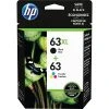 HP 63XL/63 Black High Yield And Tri-Color Standard Yield Ink Cartridge, 2/Pack (L0R48AN#140) 2 HP 63XL/63 Black High Yield And Tri-Color Standard Yield Ink Cartridge, 2/Pack (L0R48AN#140) -Avery shop s0970399 s7
