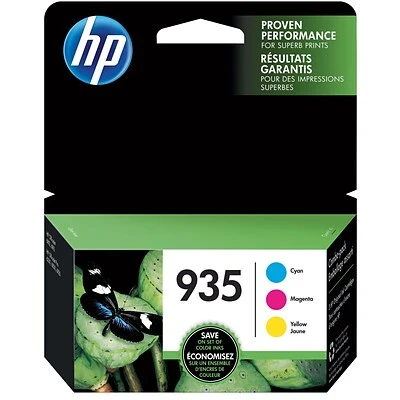 HP 935 Cyan/Magenta/Yellow Standard Yield Ink Cartridge, 3/Pack (N9H65FN#140) HP 935 Cyan/Magenta/Yellow Standard Yield Ink Cartridge, 3/Pack (N9H65FN#140) -Avery shop s1004807 s7