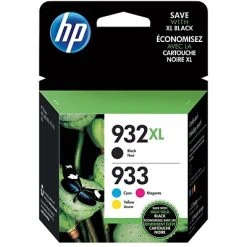 HP932XL/933 Black High Yield And Cyan/Magenta/Yellow Standard Yield Ink Cartridge, 4/Pack (N9H62FN#140)