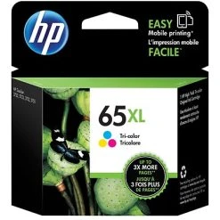 HP 65XL Tri-Color High Yield Ink Cartridge (N9K03AN#140)