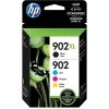 HP 902XL/902 Black High Yield And Cyan/Magenta/Yellow Standard Yield Ink Cartridge, 4/Pack (T0A39AN#140) 2 HP 902XL/902 Black High Yield And Cyan/Magenta/Yellow Standard Yield Ink Cartridge, 4/Pack (T0A39AN#140) -Avery shop s1021706 s7