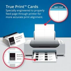 Avery® Business Cards For Inkjet Printers Avery® Clean Edge® Printable Linen-Textured Business Card, 2" X 3.5", White, 200/Pack (08873) 8 Avery® Business Cards For Inkjet Printers Avery® Clean Edge® Printable Linen-Textured Business Card, 2" X 3.5", White, 200/Pack (08873) -Avery shop s1063172 s7 1