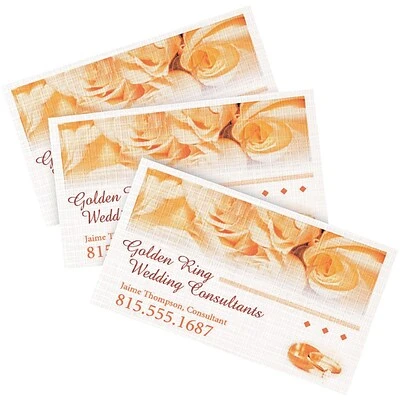 Avery® Clean Edge® Printable Linen-Textured Business Card, 2" x 3.5", White, 200/Pack (08873) Avery® Business Cards For Inkjet Printers Avery® Clean Edge® Printable Linen-Textured Business Card, 2" X 3.5", White, 200/Pack (08873) -Avery shop s1063233 s7