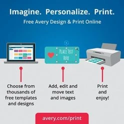 Labels Avery Printable Bag Toppers With Bags, 1-3/4" X 5", Pack Of 40 (22801) 9 Labels Avery Printable Bag Toppers With Bags, 1-3/4" X 5", Pack Of 40 (22801) -Avery shop s1063986 s7