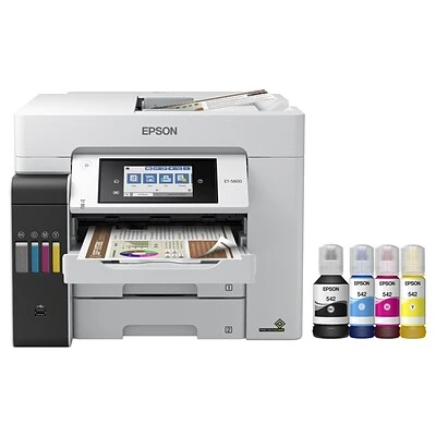 Printers Epson EcoTank® Pro ET-5800 Wireless All-in-One Cartridge-Free SuperTank Office Printer, Prints Up To 8.5" X 14" 3 Printers Epson EcoTank® Pro ET-5800 Wireless All-in-One Cartridge-Free SuperTank Office Printer, Prints Up To 8.5" X 14"