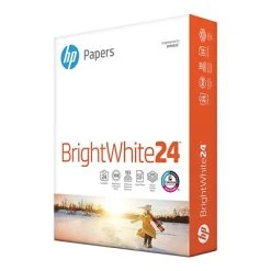 Copy & Printer Paper HP BrightWhite24 8.5" X 11" Color Copy Paper, 24 Lbs., 100 Brightness, 500 Sheets/Ream (HPB1124)
