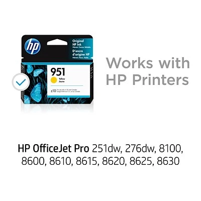 HP 951 Yellow Standard Yield Ink Cartridge (CN052AN#140) HP 951 Yellow Standard Yield Ink Cartridge (CN052AN#140) -Avery shop s1196142 s7