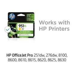HP 951XL Yellow High Yield Ink Cartridge (CN048AN#140) 3 HP 951XL Yellow High Yield Ink Cartridge (CN048AN#140) -Avery shop s1196151 s7